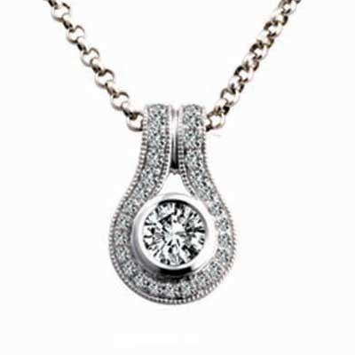 Pendant 14k White Gold F9210
