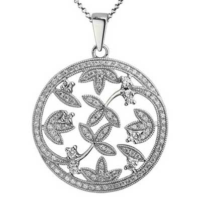 Pendant 14k White Gold F9211