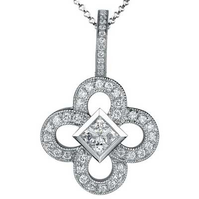 Pendant 14k White Gold F9245