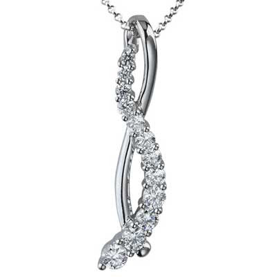 Pendant 14k White Gold F9292