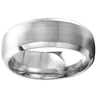 8mm Wedding Band 10k White Gold W93923-8