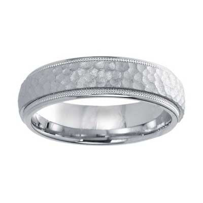 6mm Wedding Band 10k White Gold W93926-6