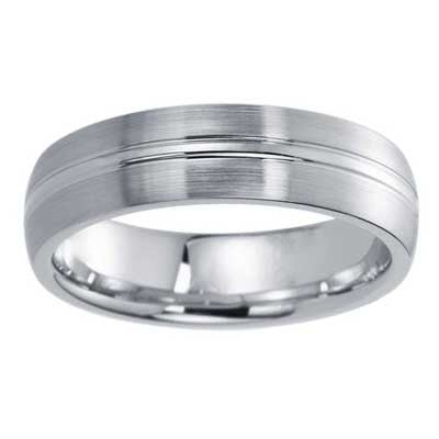 6mm Wedding Band 10k White Gold W94904-6