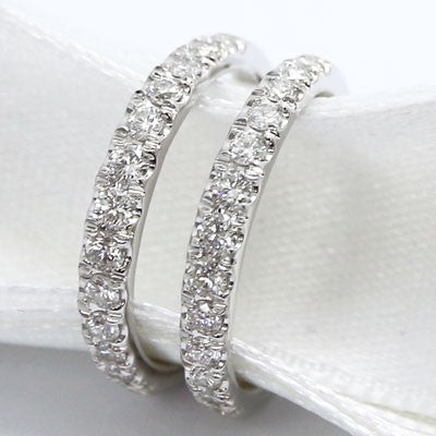 Jacket Diamonds Wedding Band 14k White Gold DWB-01