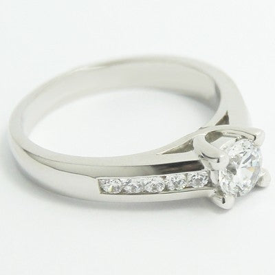 E93381-Lucida Diamond Engagement Ring 14k White Gold