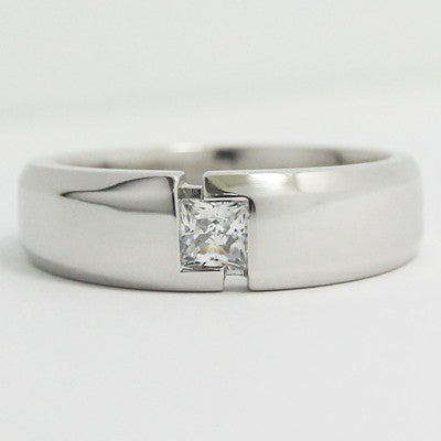 G94094  Men's Diamond Ring 14k White Gold