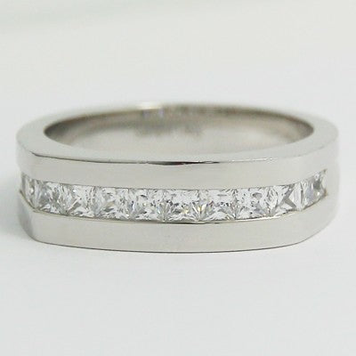 G94095  Men's Diamond Ring 14k White Gold