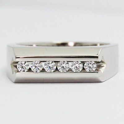 G94098  Men's Diamond Ring 14k White Gold