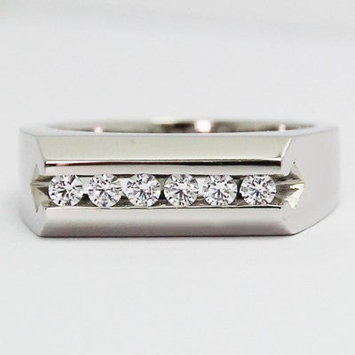 Men's Diamond Ring 14k White Gold G94098