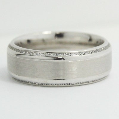 Men's Diamond Ring 14k White Gold G94488