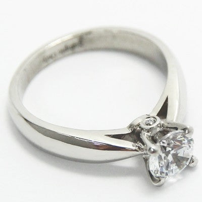 E93124-Surprise Diamond Solitaire Ring 14k White Gold