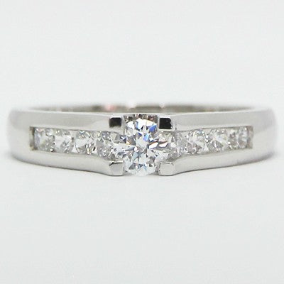 E93348-Tension Style Channel Set Engagement Ring 14k White Gold