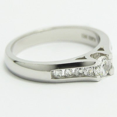 ES93348-Tension Style Channel Set Engagement Ring 14k White Gold