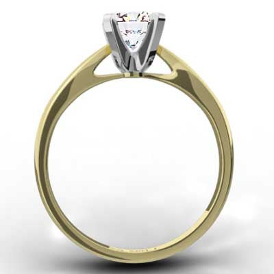 E92438Y-Classic Tapered Diamond Ring 14k Yellow Gold